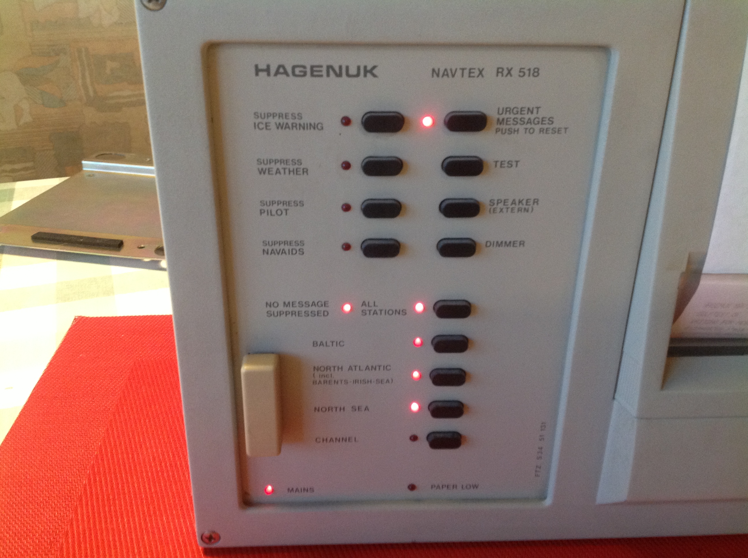 Empfänger Hagenuk Typ Navtex RX 518 Empfänger Hagenuk Typ Navtex RX 518